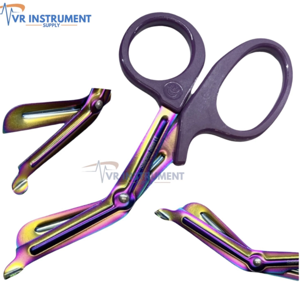 Bandage Scissors EMT & Trauma Shears 7.5" Stainless Steel Rainbow & Multi Color