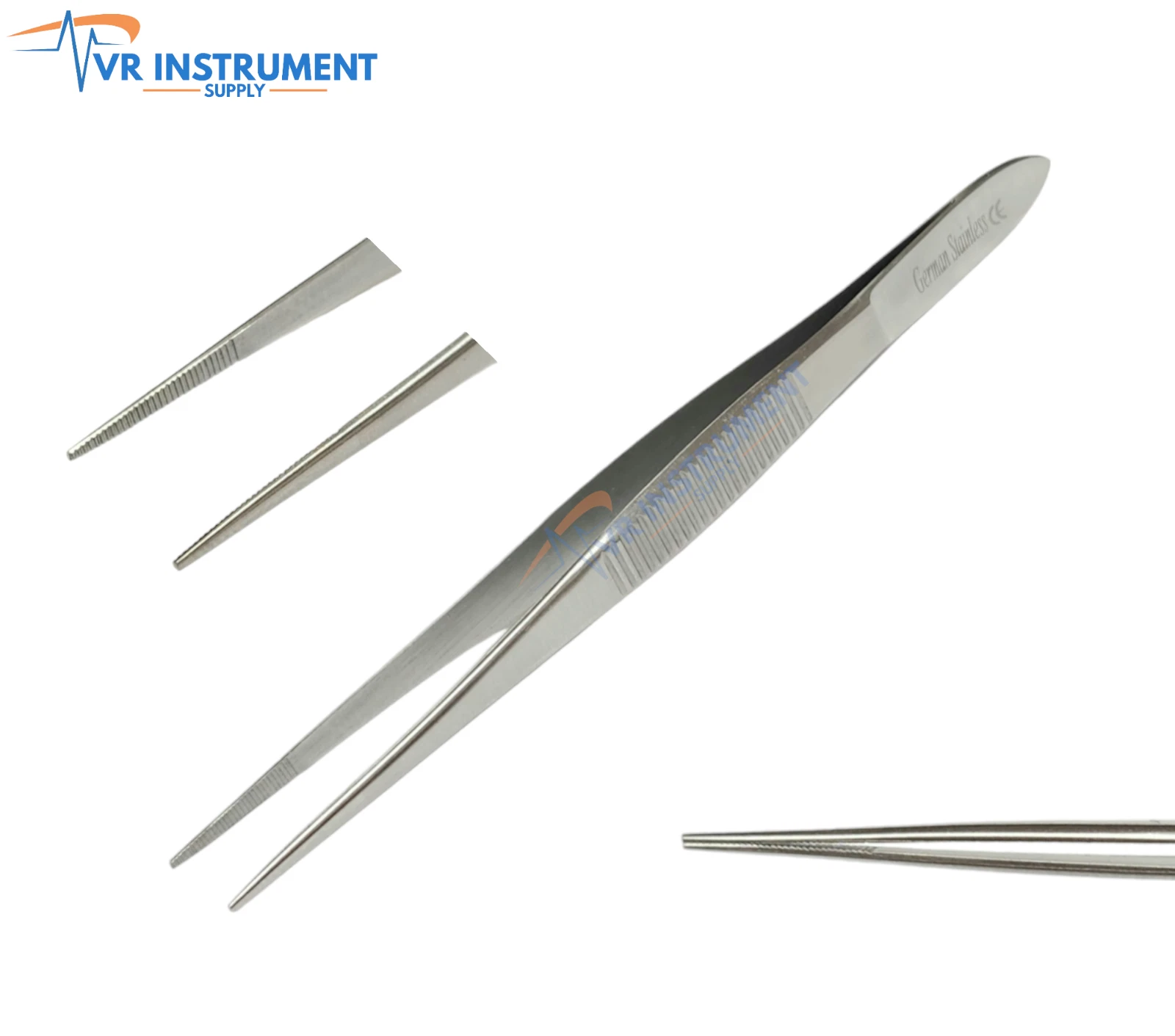 Splinter Forceps Fine Strong Straight Serrated Point German Steel 4.5"