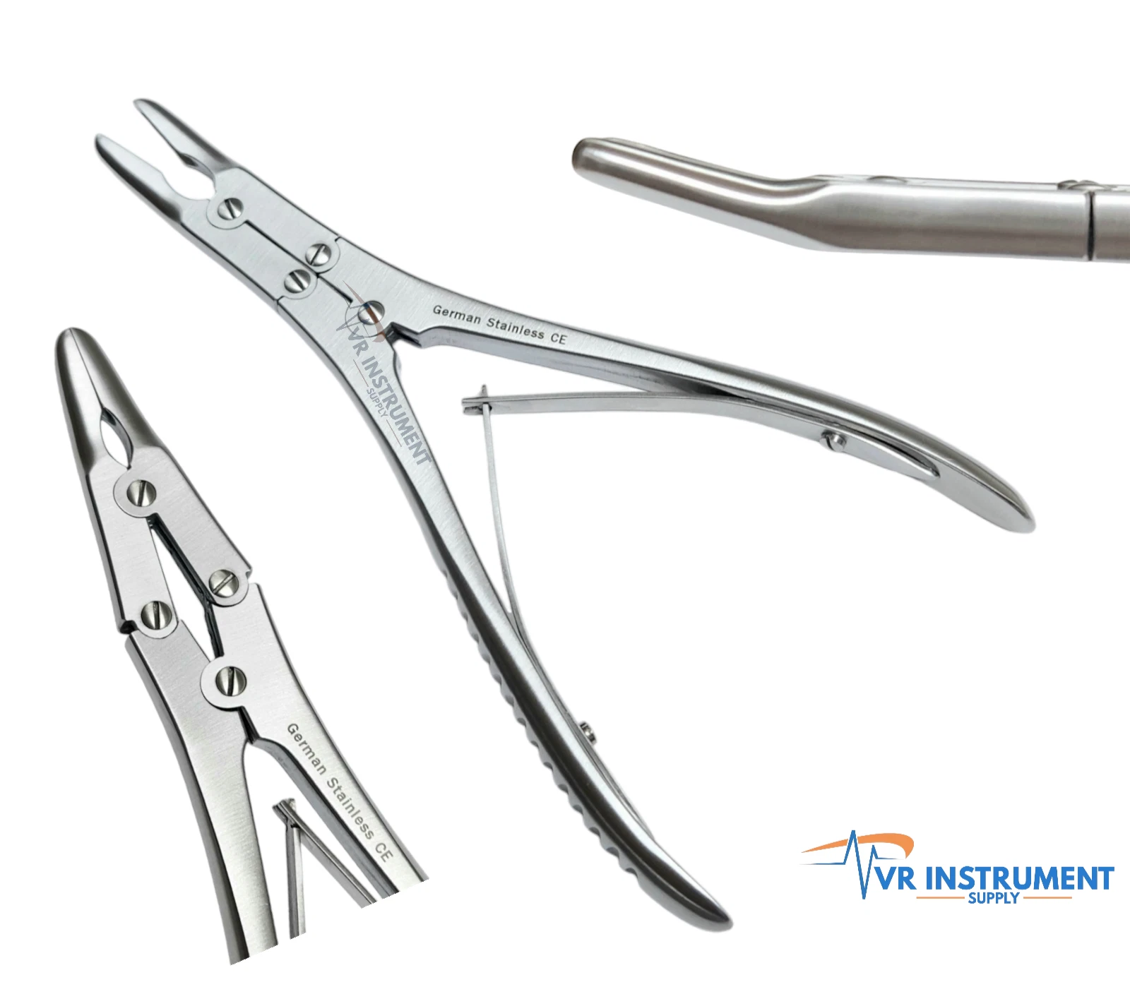 Ruskin Bone Rongeur Nibblers Curved Surgical Tools German Steel 7.5"
