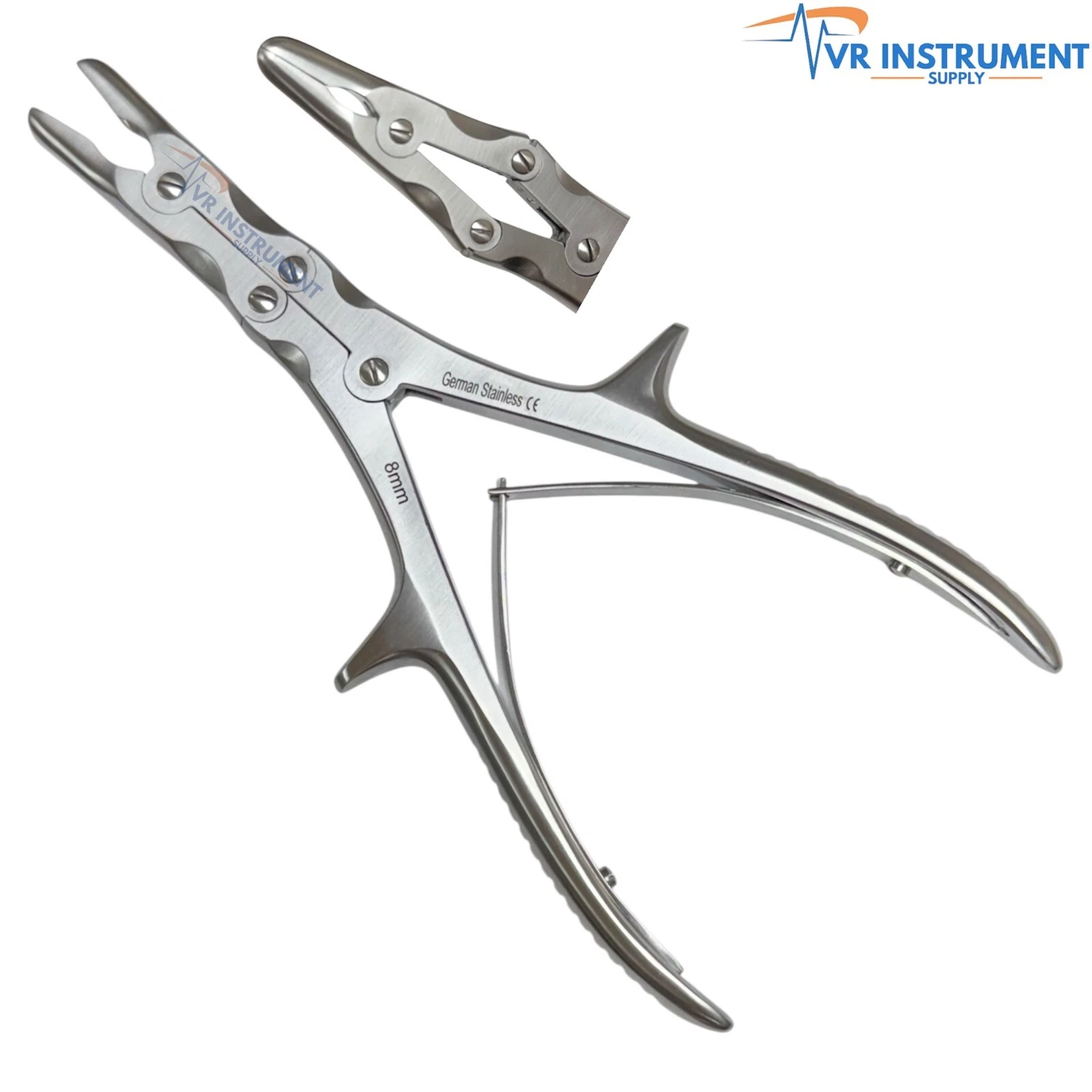 Stille Ruskin Bone Rongeurs Straight Orthopedic Stainless Steel Cutting Bite 8mm