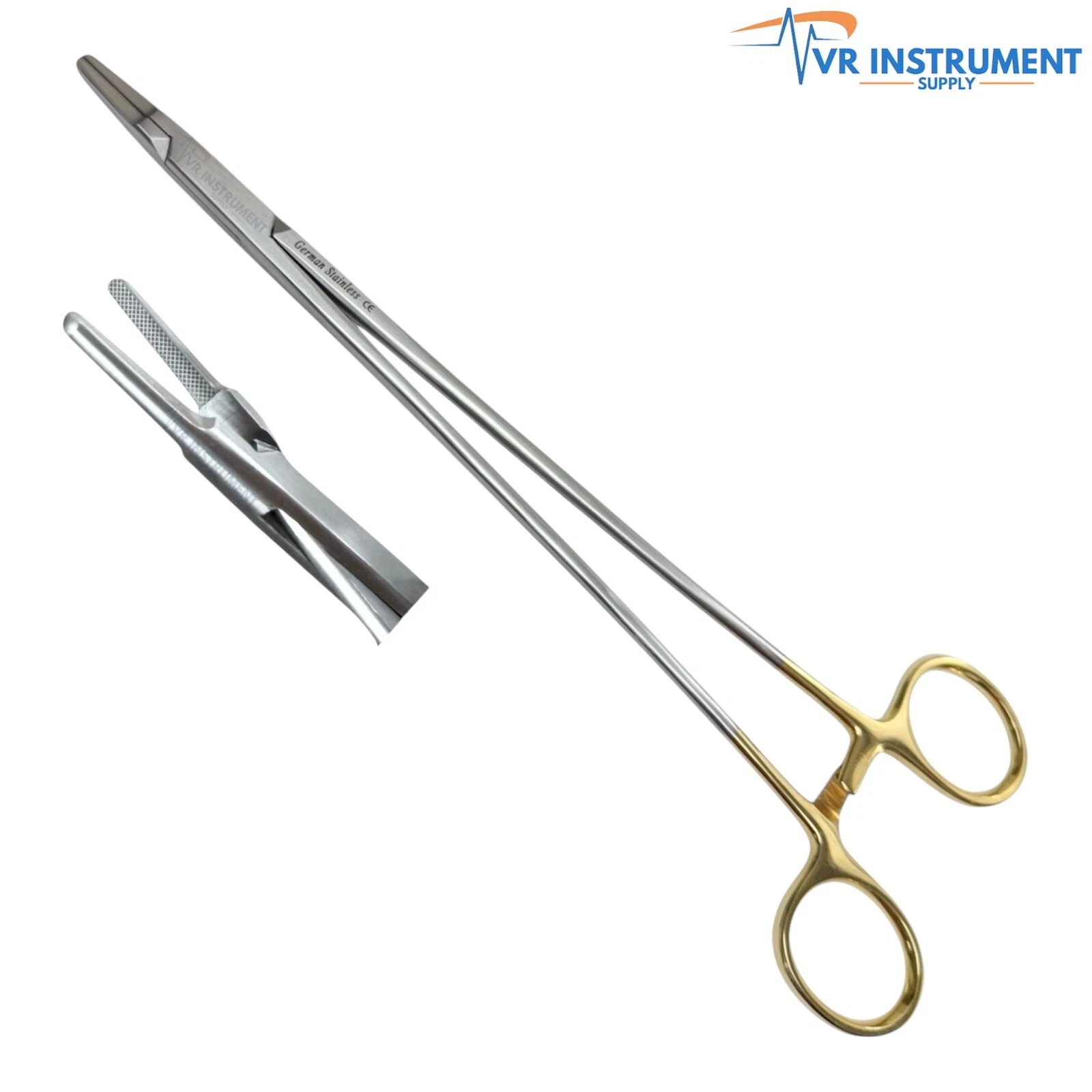 T/C German Ryder Needle Holder Dental Surgical Instruments Tools 9 inch